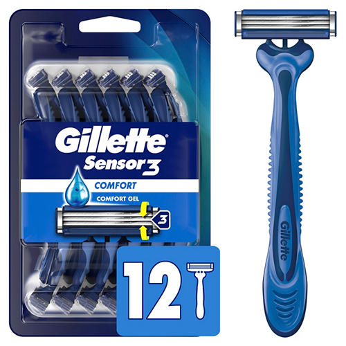 Gillette Sensor3 Comfort Men's Disposable Razors - Shop Razors