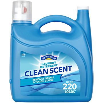Hill Country Fare HE Liquid Laundry Detergent, 220 Loads – Clean