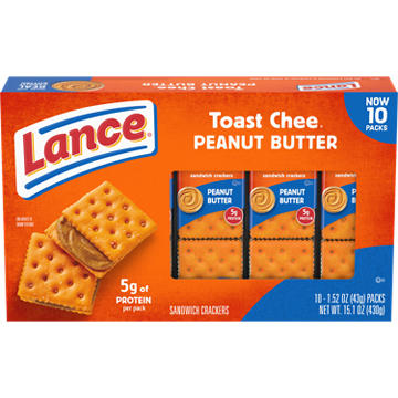 Lance Sandwich Crackers Toast Chee Peanut Butter