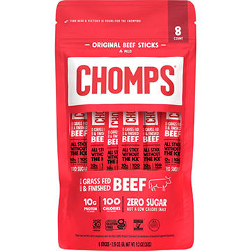 Chomps 10g Protein Original Beef Jerky Meat Sticks