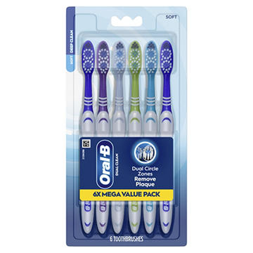Oral-B Fresh & Clean Toothbrushes - Soft