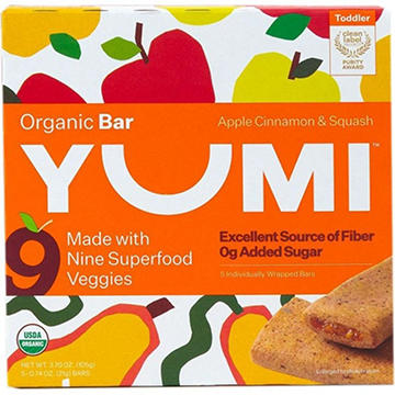 Yumi Organic Toddler Bar - Apple Cinnamon & Squash
