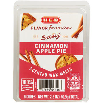 H-E-B Flavor Favorites Bakery Cinnamon Apple Pie Scented Wax Melts