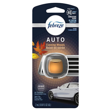Febreze Auto Vent Clip Air Freshener - Evening Woods