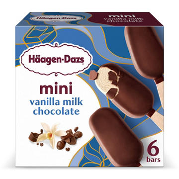 Häagen-Dazs Mini Vanilla Milk Chocolate Ice Cream Bars