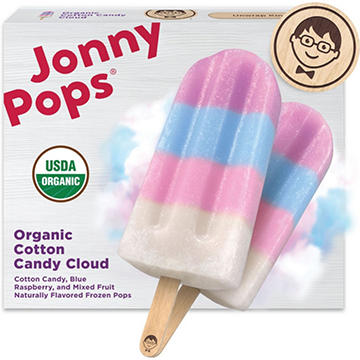 JonnyPops Organic Cotton Candy Cloud Frozen Pops