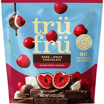 Tru Fru Frozen Cherries - White + Dark Chocolate