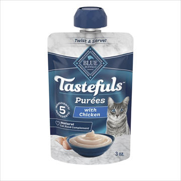 Blue Buffalo Tastefuls Wet Cat Food Purées Pouch - Chicken