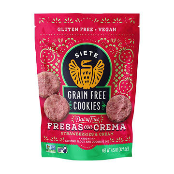 Siete Grain-Free Fresas Con Crema Cookies