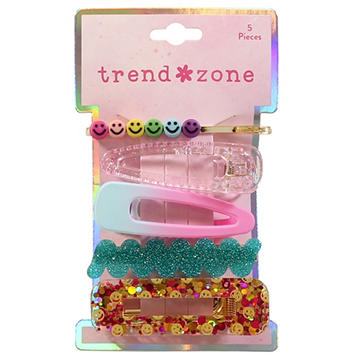 Trend Zone Assorted Shape & Finish Bobby & Salon Hair Clips