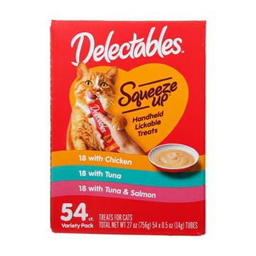 Hartz Delectables Squeeze Up Wet Cat Treats Variety Pack