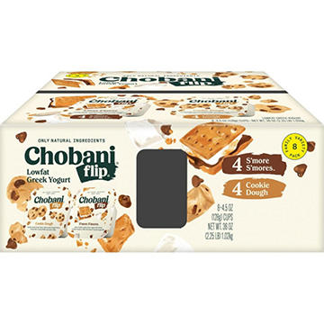 Chobani Flip Lowfat Greek Yogurt Variety Pack - S'mores & Cookie Dough