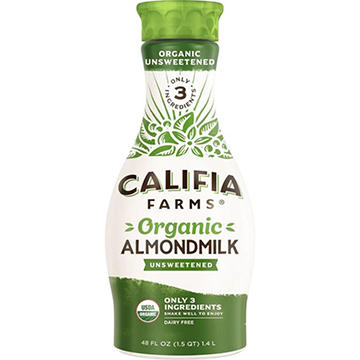 Califia Farms Dairy Free Organic Unsweetened Almond Milk