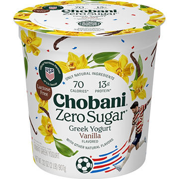 Chobani Zero Sugar Non-Fat Vanilla Greek Yogurt