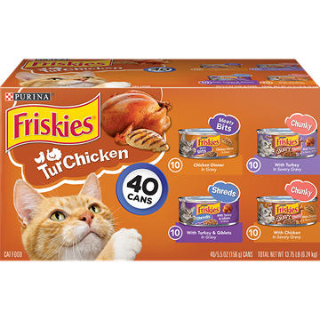 Friskies Purina Wet Cat Food Gravy Variety Pack - TurChicken Extra Gravy Chunky, Meaty Bits and Prime Filets