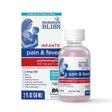Mommy's Bliss Infants' Pain And Fever Reducer - Natural Berry 