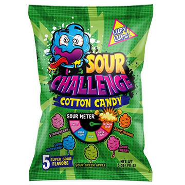 Lupy Lups Sour Challenge Cotton Candy