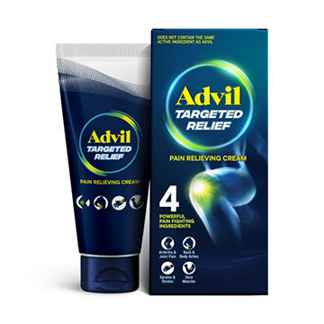 Advil Targeted Relief Pain Relieving Cream, Up to 8 Hours of Powerful Relief of Minor Arthritis Pain, Joint Pain, Lower Back Pain and Muscle Pain