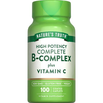 Nature's Truth Complete B-Complex Plus Vitamin C Coated Caplets
