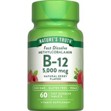 Nature's Truth Methylcobalamin B-12 5000 mcg Fast Dissolve Tablets - Berry Flavor