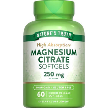 Nature's Truth Magnesium Citrate 250mg Quick-Release Softgels
