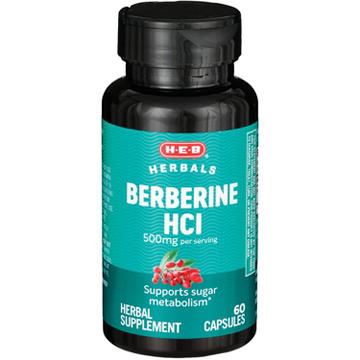 H-E-B Herbals Berberine HCL Capsules - 500 mg
