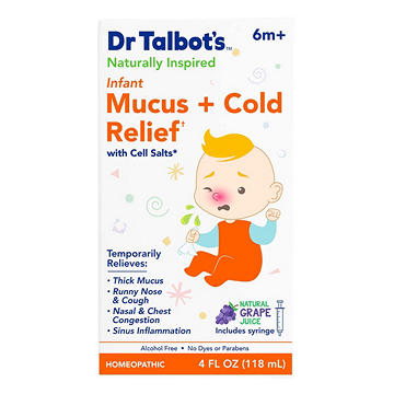 Dr. Talbot's Infant Mucus + Cold Relief - Natural Grape Juice