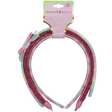 Trend Zone Trio Assorted Glitter Headbands