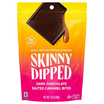 SkinnyDipped Dark Chocolate Salted Caramel Bites
