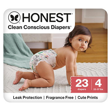 The Honest Company Clean Conscious Diapers Jumbo Pack - Size 4, Tie Dye Print