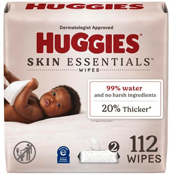 Huggies Skin Essentials Baby Wipes 2 pk