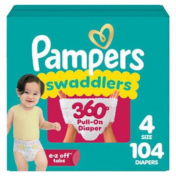 Pampers Swaddlers 360 Degrees Pull On Diaper - Size 4