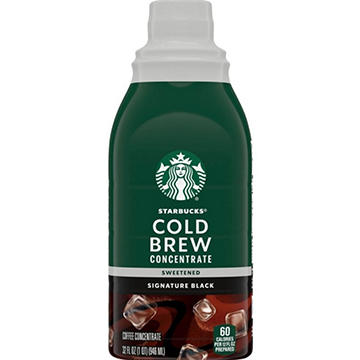 Starbucks Cold Brew Coffee Concentrate Signature Black - Sweetened
