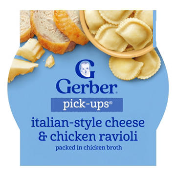Gerber Mealtime for Toddler Pick-Ups - Italian-Style Cheese & Chicken Ravioli