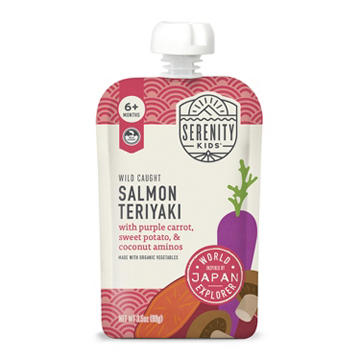 Serenity Kids Baby Food Pouch - Wild Caught Salmon Teriyaki