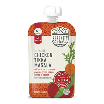 Serenity Kids Baby Food Pouch - Free Range Chicken Tikka Masala