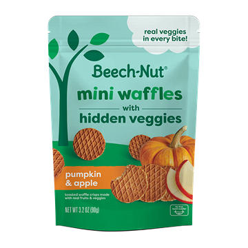 Beech-Nut Mini Waffles Crisps - Pumpkin Apple & Cinnamon