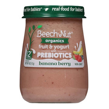 Beech-Nut Organics Stage 2 with Prebiotics Baby Food - Banana Berry
