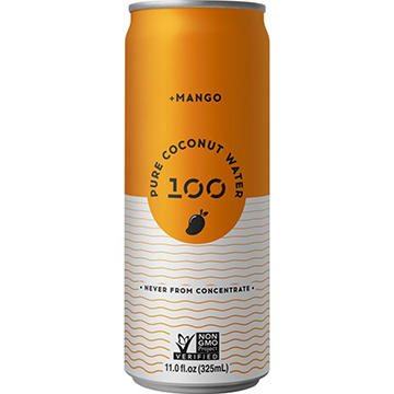 100 Coconuts Pure Coconut Water + Mango