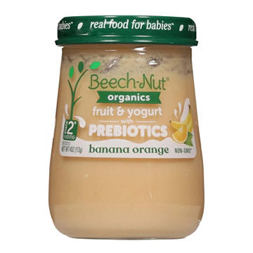 Beech-Nut Organics Stage 2 with Prebiotics Baby Food - Banana Orange