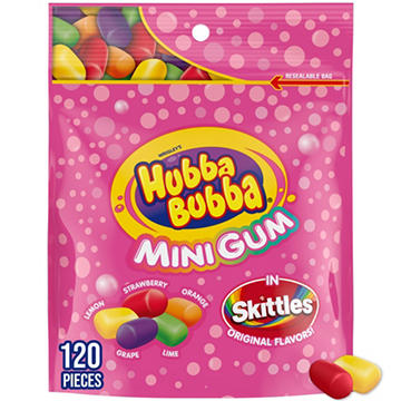 Hubba Bubba Skittles Flavored Mini Gum