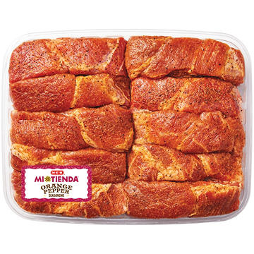 H-E-B Mi Tienda Seasoned Country-Style Boneless Pork Ribs – Orange Pepper – Value Pack