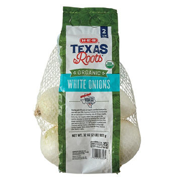 H-E-B Texas Roots Fresh Organic White Onions