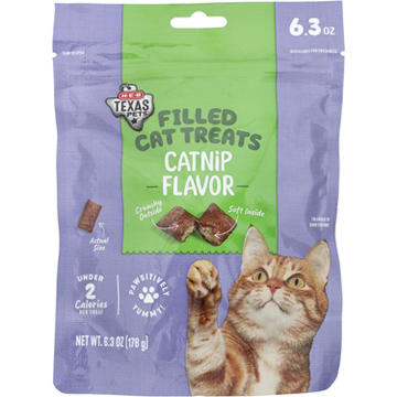 H-E-B Texas Pets Cat Treats - Catnip Filled