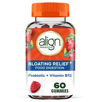 Align Probiotic Gummies, Bloating Relief + Food Digestion Probiotics