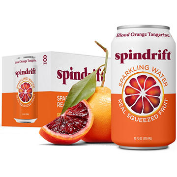 Spindrift Blood Orange Tangerine Sparkling Water 8 pk Cans