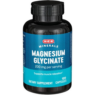 H-E-B Minerals Magnesium Glycinate 200 mg Capsules