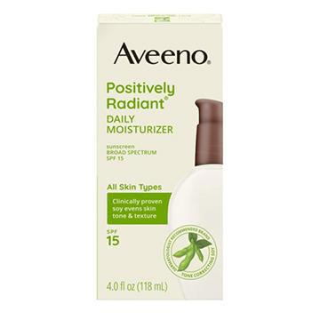 Aveeno Positively Radiant Daily Moisturizer - SPF 15