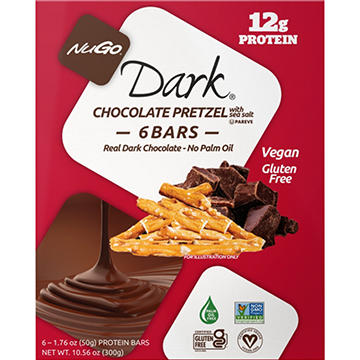 NuGo 12g Protein Bars - Dark Chocolate Pretzel