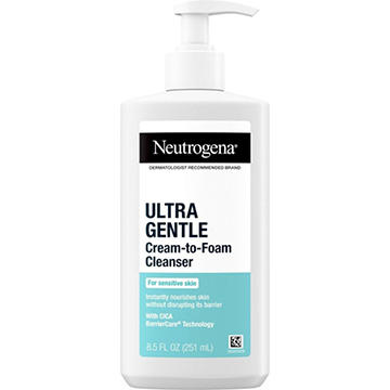 Neutrogena Ultra Gentle Cream-to-Foam Daily Facial Cleanser